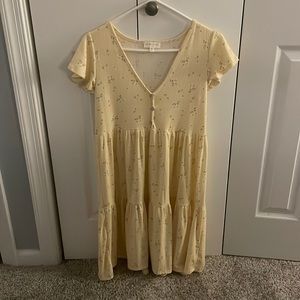 See You Monday Yellow Floral Dress